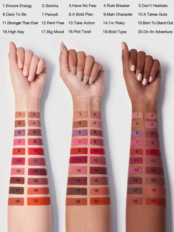 Sheglam Dynamatte Boom Long-Lasting Matte Lipstick-Stronger Than Ever colors 2