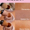 Sun Beam Matte Liquid Bronzer-Terracotta, Golden Sun, Warm Honey