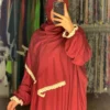 اسدال صاسدال صلاة قطن سادة - احمر