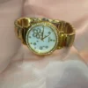 ساعة يد من ZARA بعقارب و سوار من الستانلس ستيل للنساء – ذهبي ساعة يد زارا ذهبية