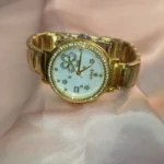 ساعة يد من ZARA بعقارب و سوار من الستانلس ستيل للنساء – ذهبي ساعة يد زارا ذهبية