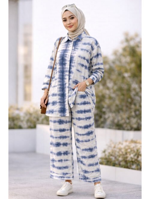 طقم حريمي كاجوال قميص وبنطلون