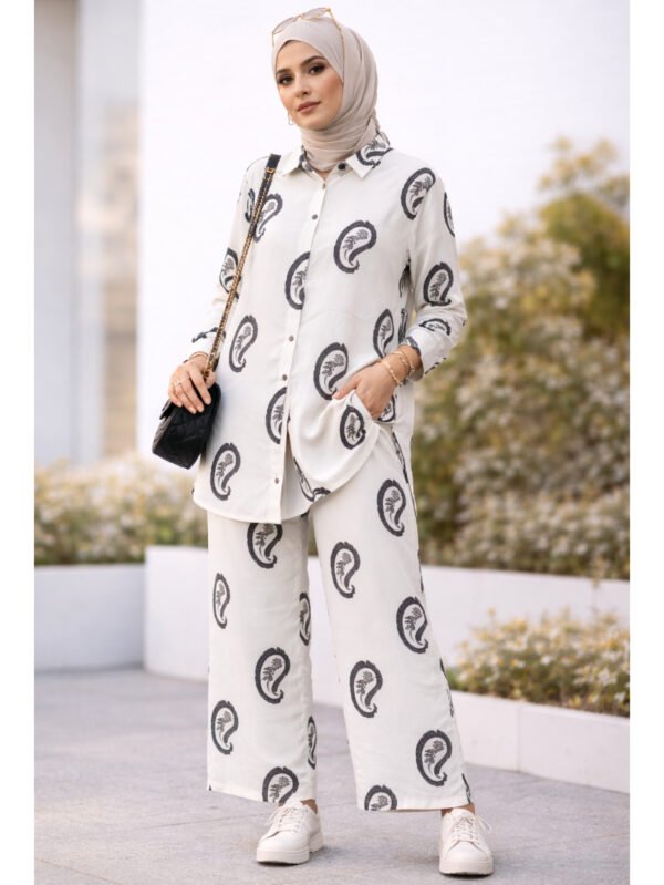 طقم حريمي كاجوال قميص وبنطلون