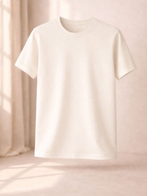 تيشيرت حريمي سادة بنصف كم بستايل مريح