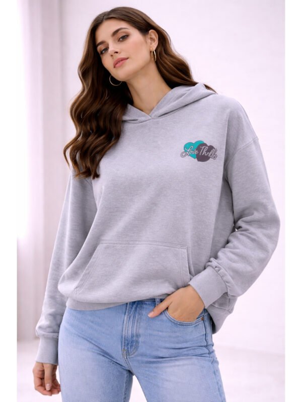 هودي حريمي بطبعة بسيطة – ستايل كاجوال مريح