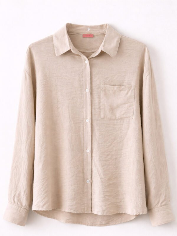 قميص حريمي ناعم – لون بيج أنيق