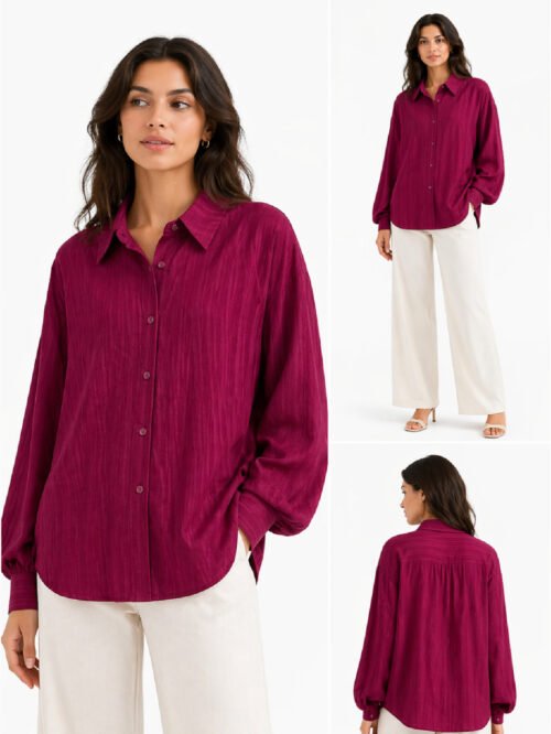 قميص حريمي كلاسيك سترايب – ستايل شيك يومي