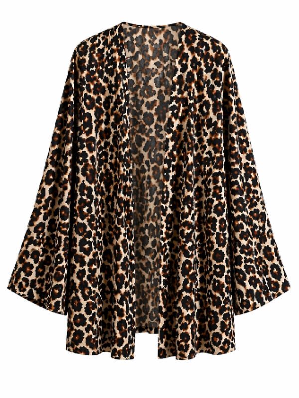 طقم حريمي (كيمونو + بنطلون) ليوبارد – ستايل جريء وعصري