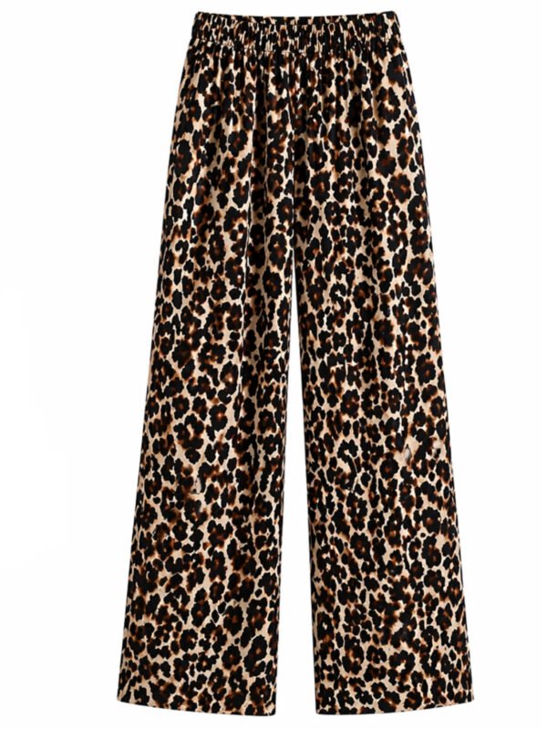 طقم حريمي (كيمونو + بنطلون) ليوبارد – ستايل جريء وعصري