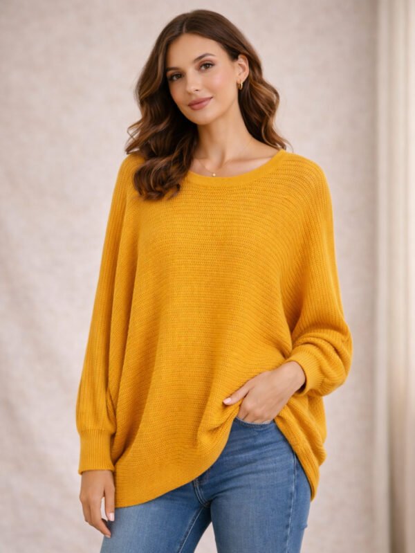 بلوفر أوفر سايز حريمي وكم واسع بستايل كاجوال مريح