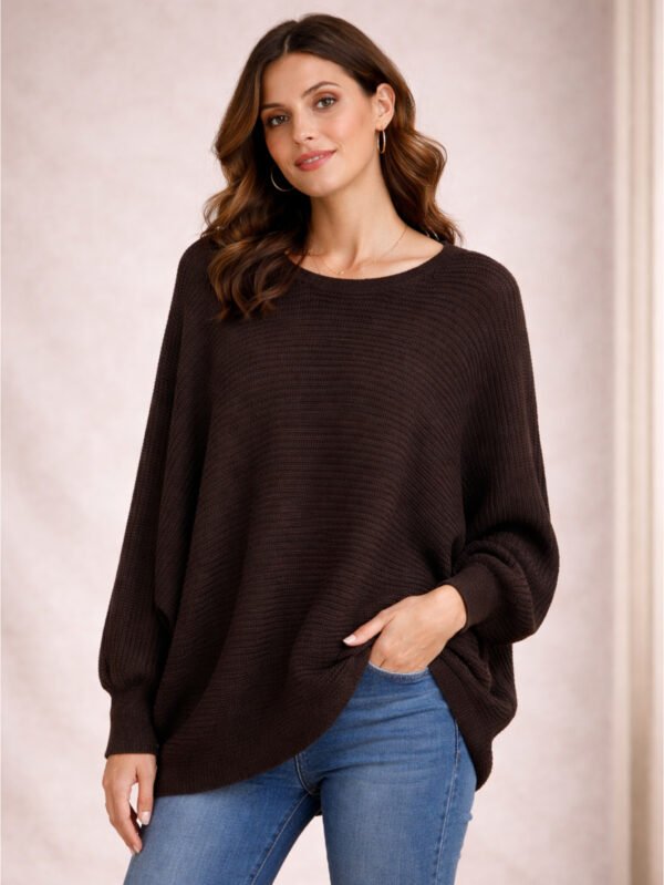 بلوفر أوفر سايز حريمي وكم واسع بستايل كاجوال مريح