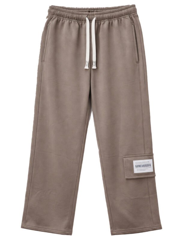 بنطلون حريمي كاجوال بوسط مطاطي ورباط بستايل سبورت مريح