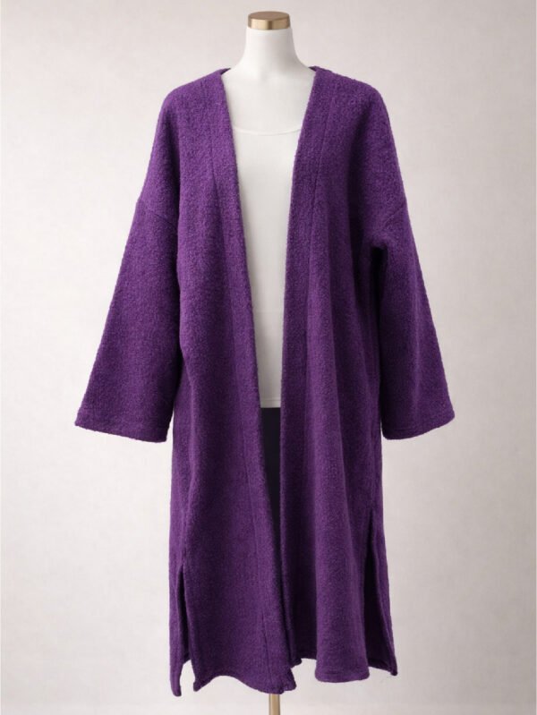 كارديجان حريمي فرو شتوي مفتوح بستايل كاجوال